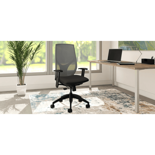 Chair @NCE model @146 by 9to5 Seating in black-1