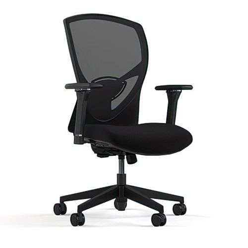 Chair @NCE model @216 by 9to5 Seating in black