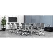 Cydia Chair Model 3310 MESH by 9to5 Seating in White-4