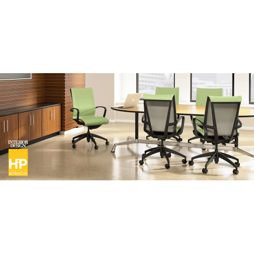 Cydia Chair Model 3310 MESH by 9to5 Seating in White-2