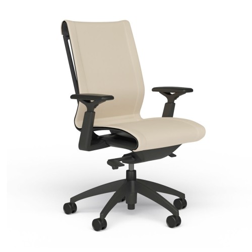 Cydia Chair Model 3310 MESH by 9to5 Seating in White-1