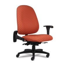 9to5 Seating Logic Plus Chair Model 1790 in Orange