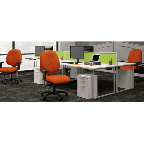 Logic Chair Model 1725 by 9to5 Seating in Black-3