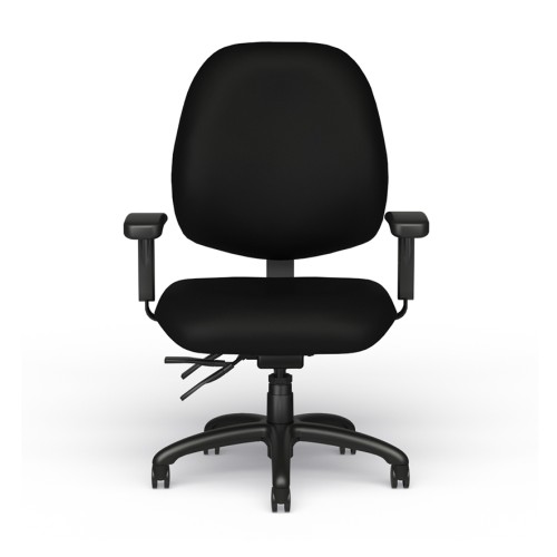 Logic Chair Model 1725 by 9to5 Seating in Black