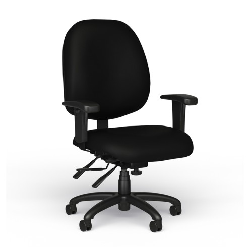 Logic Chair Model 1725 by 9to5 Seating in Black-1