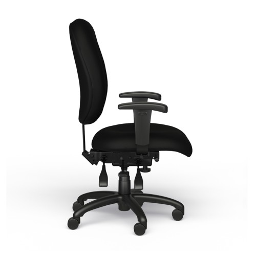 Logic Chair Model 1725 by 9to5 Seating in Black-2