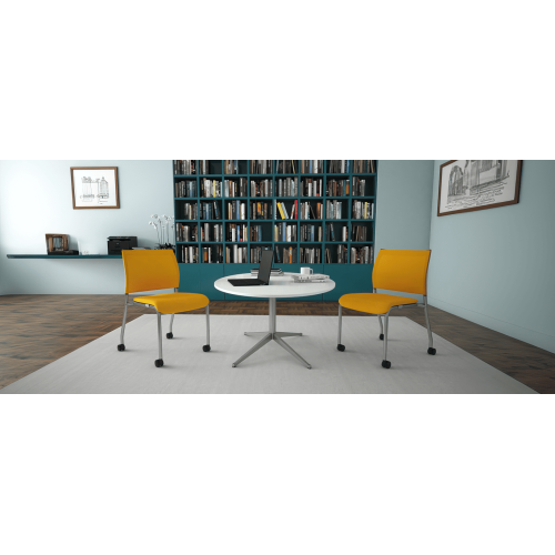 Luna Chair Model 3460 by 9to5 Seating in Blue-2