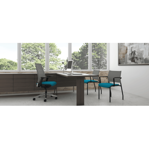 Luna Chair Model 3460 by 9to5 Seating in Blue-4