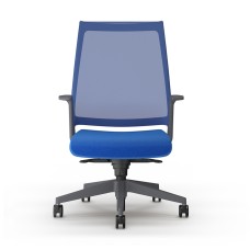 Luna Chair Model 3460 by 9to5 Seating in Blue