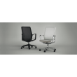 Mila chair model 3760 UB by 9to5 Seating in white-4