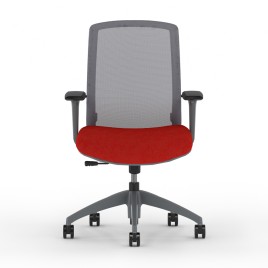 Neo Lite Chair Model 3150 by 9to5 Seating in Red