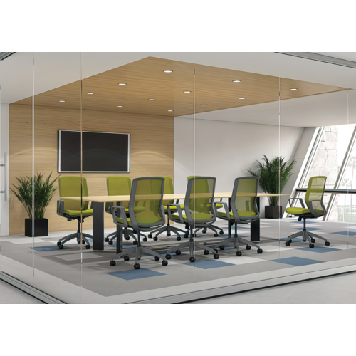 Neo Chair Model 3160 CY30 by 9to5 Seating in Orange-4