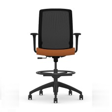 Neo Chair Model 3160 CY30 by 9to5 Seating in Orange