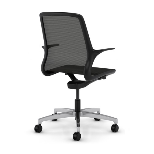 Omnia Chair Model 2860 by 9to5 Seating in Black-1