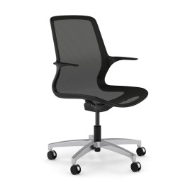 Omnia Chair Model 2860 by 9to5 Seating in Black