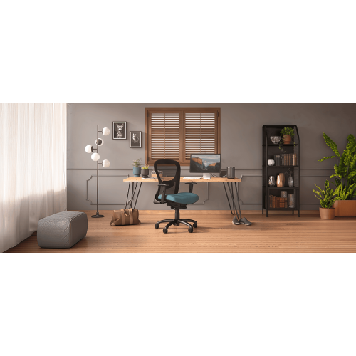 Strata Chair Model 1560 by 9to5 Seating in Black-3