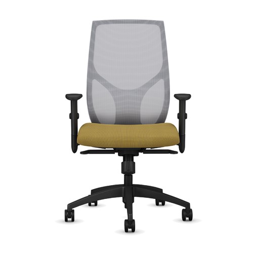 Vault Chair Model 1460 by 9to5 Seating in Yellow