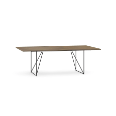 AIR conference table by Narbutas in dark walnut colour with dimensions 220x130x74 cm