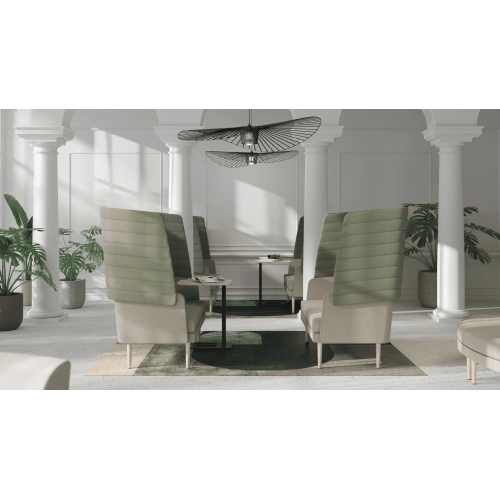 Single-room sofa ARCIPELAGO from the Narbutas company in terracotta color with dimensions 73x70x83 cm and back height 42 cm-4