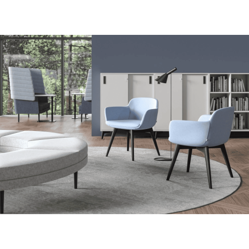 Single-room sofa ARCIPELAGO from the Narbutas company in terracotta color with dimensions 73x70x83 cm and back height 42 cm-3