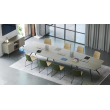 Meeting table for ARQUS company executives from Narbutas in black with dimensions 240x120x76 cm-4