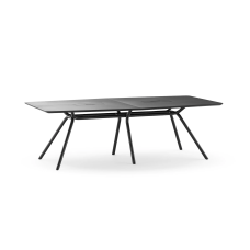 Meeting table for ARQUS company executives from Narbutas in black with dimensions 240x120x76 cm