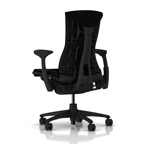 Embody office chair, on castors, graphite frame, charcoal fabric, 3011-1