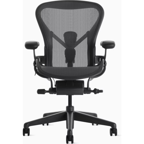 Aeron Remastered - Office chair, size С, graphite+Headrest