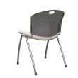 Anytime multipurpose chair by SitOnIt in beige with upholstered back and seat-2