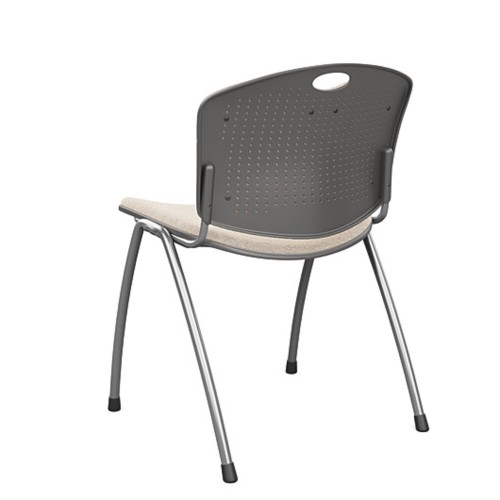 Anytime multipurpose chair by SitOnIt in beige with upholstered back and seat-2