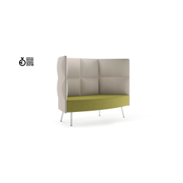 A lounge chair with CUMULUS panels from Narbutas in beige with dimensions of 107x69x113 cm and a backrest height of 42 cm