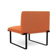 SitOnIt Cameo Modular Single Lounge Seat in Orange Without Armrests-2