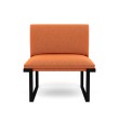SitOnIt Cameo Modular Single Lounge Seat in Orange Without Armrests-4