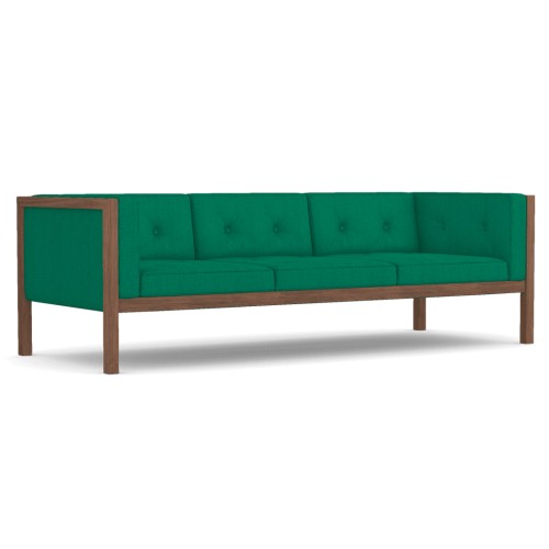 Cube - living room sofa 2 meters and 3 cm long, fabric - green, ZMD38