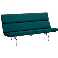 Eames compact - living room sofa, fabric - dark green, ZB325
