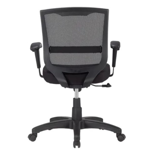 Office chair on castors, Maze LOOP arms, fabric on the seat, backrest - mesh, black color-2