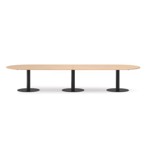 FORUM conference table by Narbutas in bleached oak colour with dimensions 420x140x74 cm