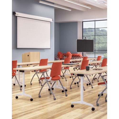 Flyte Multipurpose Stackable Chair by SitOnIt in White-5