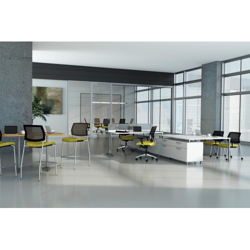 Focus Side Multipurpose Chair on 4 Legs by SitOnIt Turquoise-10