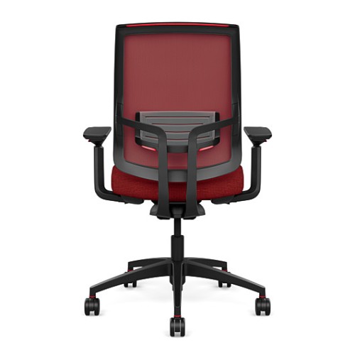Office chair on castors - Focus 2.0 from SitOnIt, red color-2