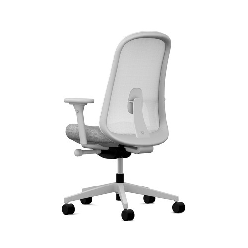 Lino - office chair on casters, base - gray, gray fabric, 1ZGF88-4