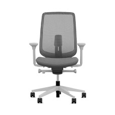 Verus - office chair on casters, base - gray, fabric - gray, 3EP18