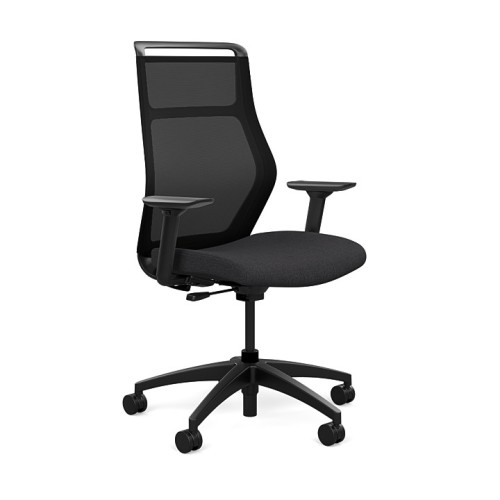 Office chairs on castors Hexy from SitOnIt, black color-4