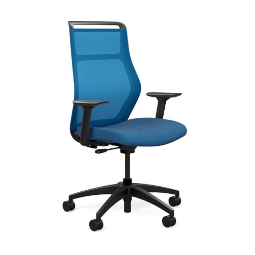 Office chairs on castors Hexy from SitOnIt, dark blue color-4