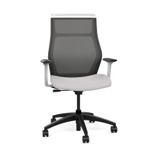 Office chairs on castors Hexy from SitOnIt, dark grey color