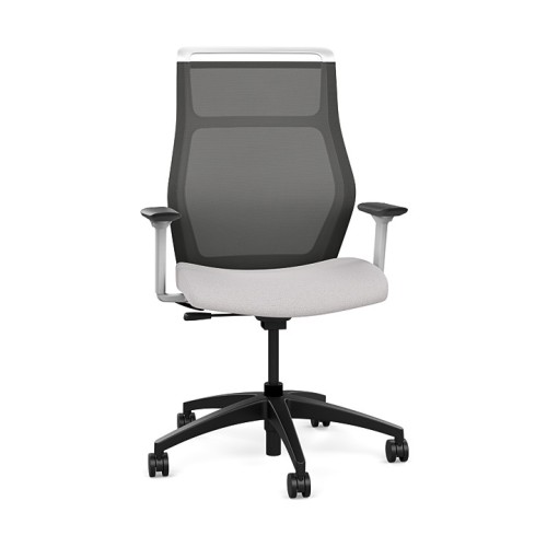 Office chairs on castors Hexy from SitOnIt, dark grey color