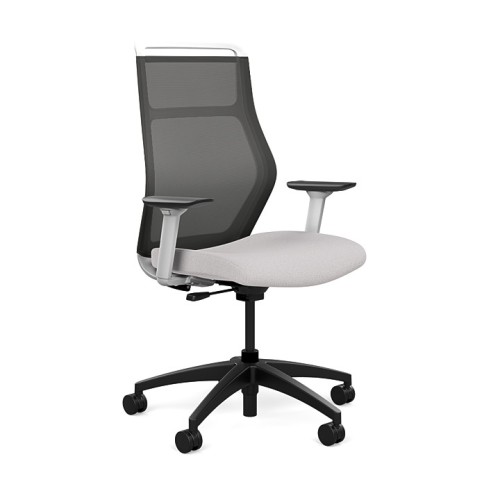 Office chairs on castors Hexy from SitOnIt, dark grey color-4