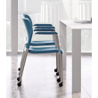 Multifunctional Inflex 4-legged chair by SitOnIt in blue-5