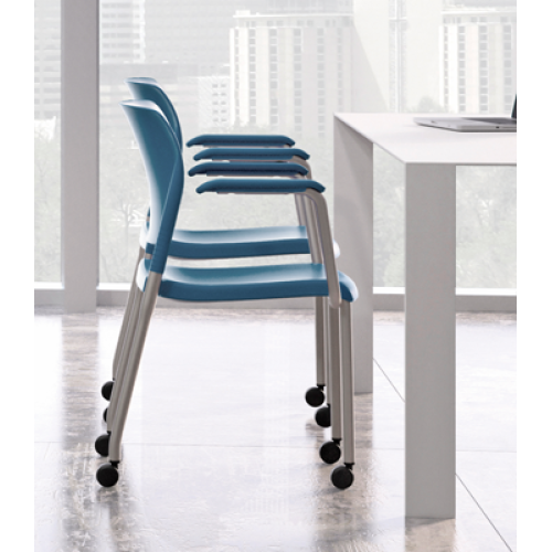 Multifunctional Inflex 4-legged chair by SitOnIt in blue-5