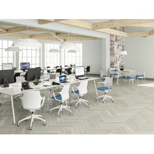 Ioniq guest chair by SitOnIt with yellow upholstery-5